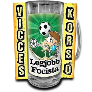Vicces Korsó 0,33 L Legjobb Focista Vicces Ajándék