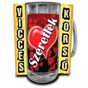 Vicces Korsó 0,33 L Szeretlek Vicces Ajándék
