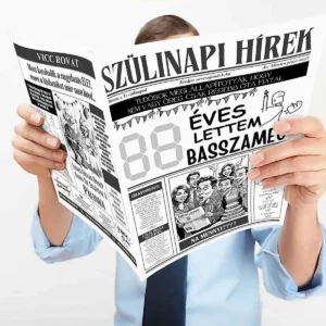 Vicces Újság Szülinapi Kitölthető számos Éves Lettem Basszameg