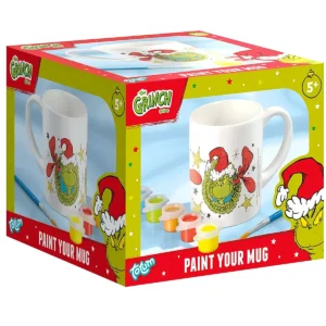 A Grincs Dr. Seuss festhető porcelán bögre 235 ml – Díszdobozban – Festőkészlettel – Kreatív Ajándék