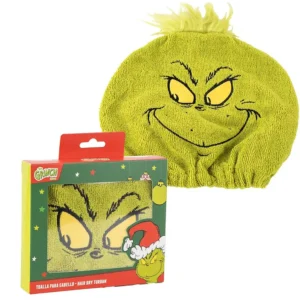 A Grincs Mischief hajtörölköző – 16×17 cm – 100% poliészter – Puha, gyorsan száradó hajpánt törölközéshez