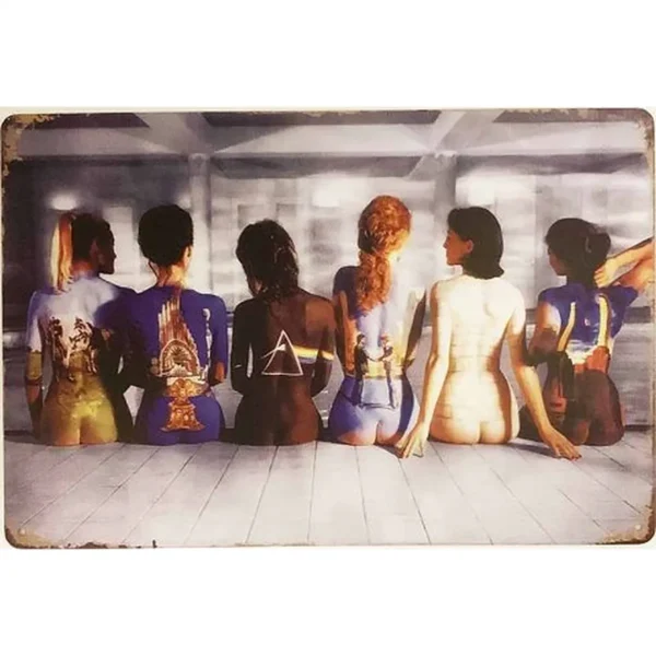 Retró Fém Tábla – Sexy Girls – 15×30 cm – Vintage Dekor Tábla