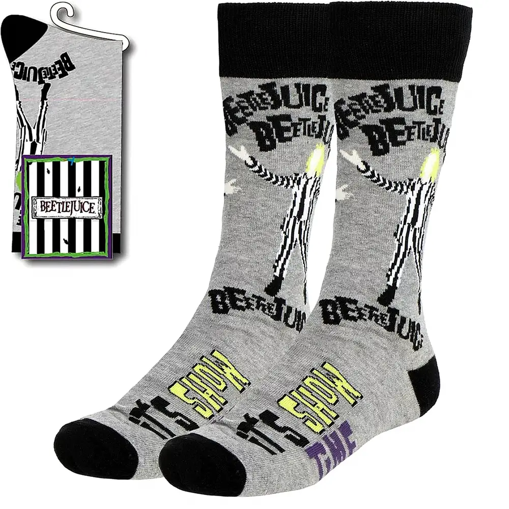 Beetlejuice Show Time felnőtt hosszú szárú zokni