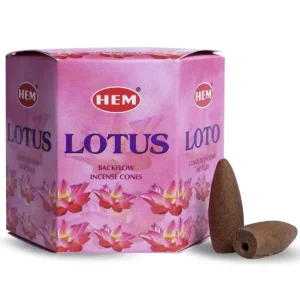 Hem Backflow Lotus Lótusz Kúpfüstölő 40 db