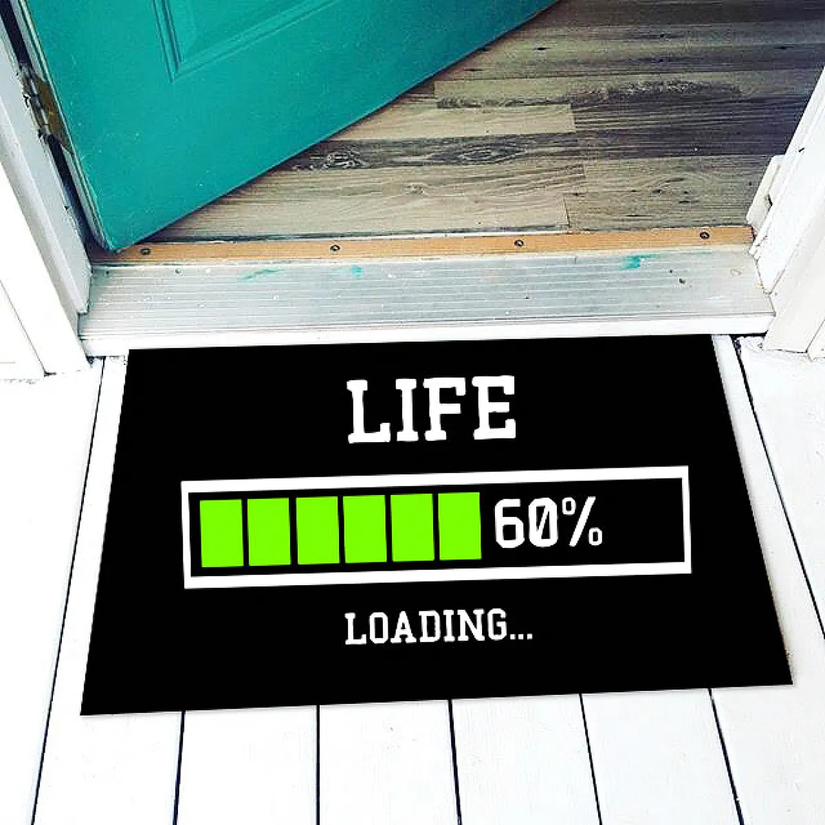 Vicces lábtörlő Life 60% loading