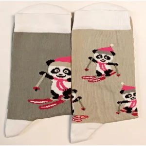 Yvonne felemás zokni Panda mintás unisex