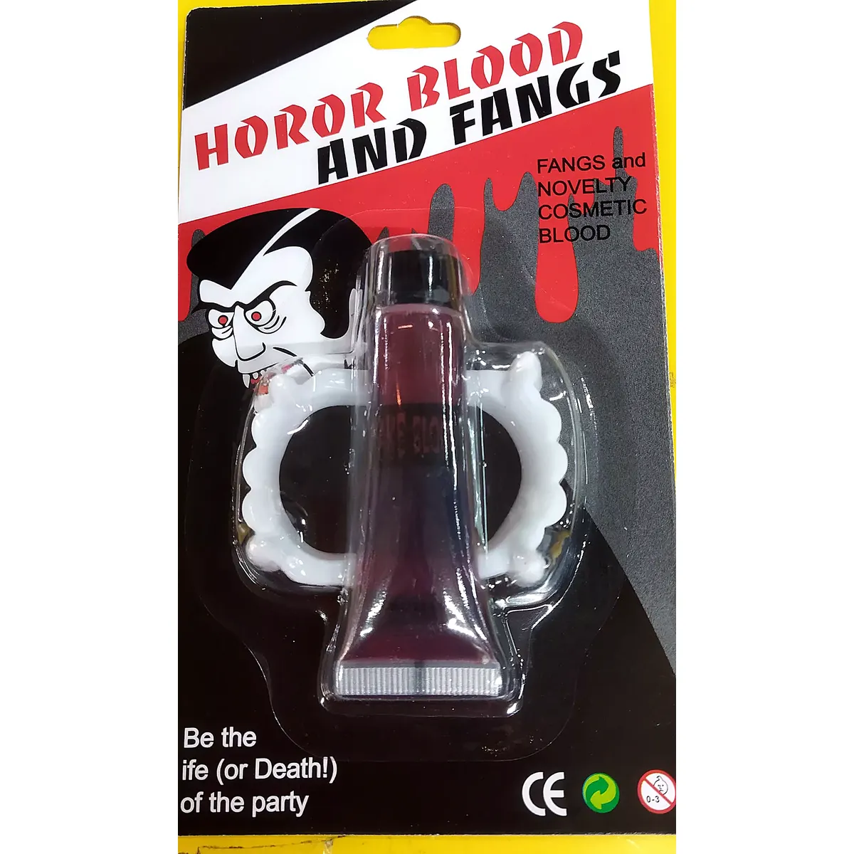 Művér és vámpírfogsor szett Halloween jelmez
