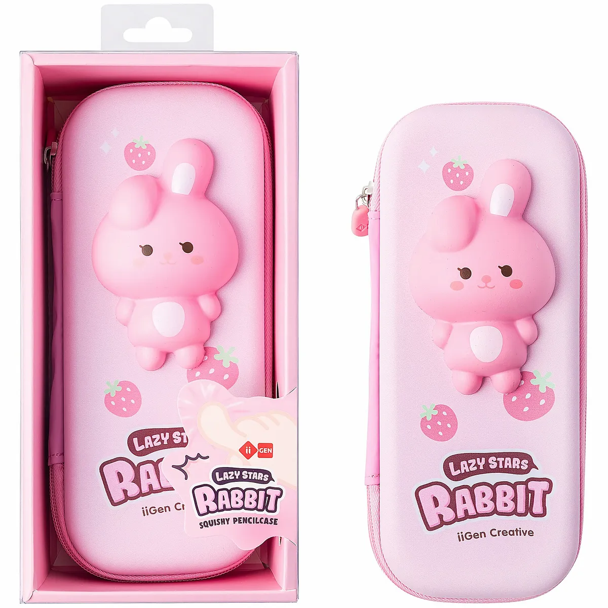 Squishy tolltartó 3D nyuszis motívummal